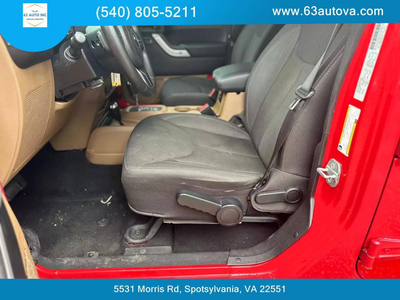 2015 Jeep Wrangler Unlimited for sale at 63 Auto Inc in Spotsylvania, VA