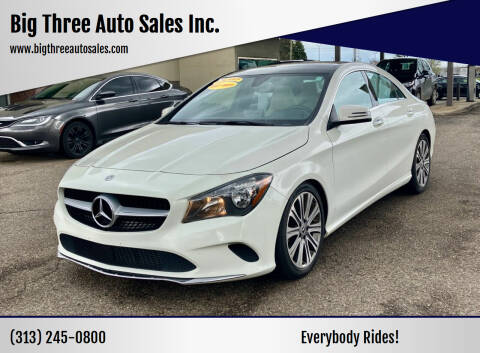 2018 Mercedes-Benz CLA for sale at Big Three Auto Sales Inc. in Detroit MI