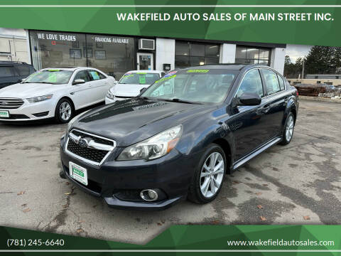 2013 Subaru Legacy for sale at Wakefield Auto Sales of Main Street Inc. in Wakefield MA