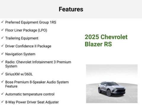 2025 Chevrolet Blazer RS