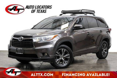 2016 Toyota Highlander for sale at AUTO LOCATORS OF TEXAS in Plano TX