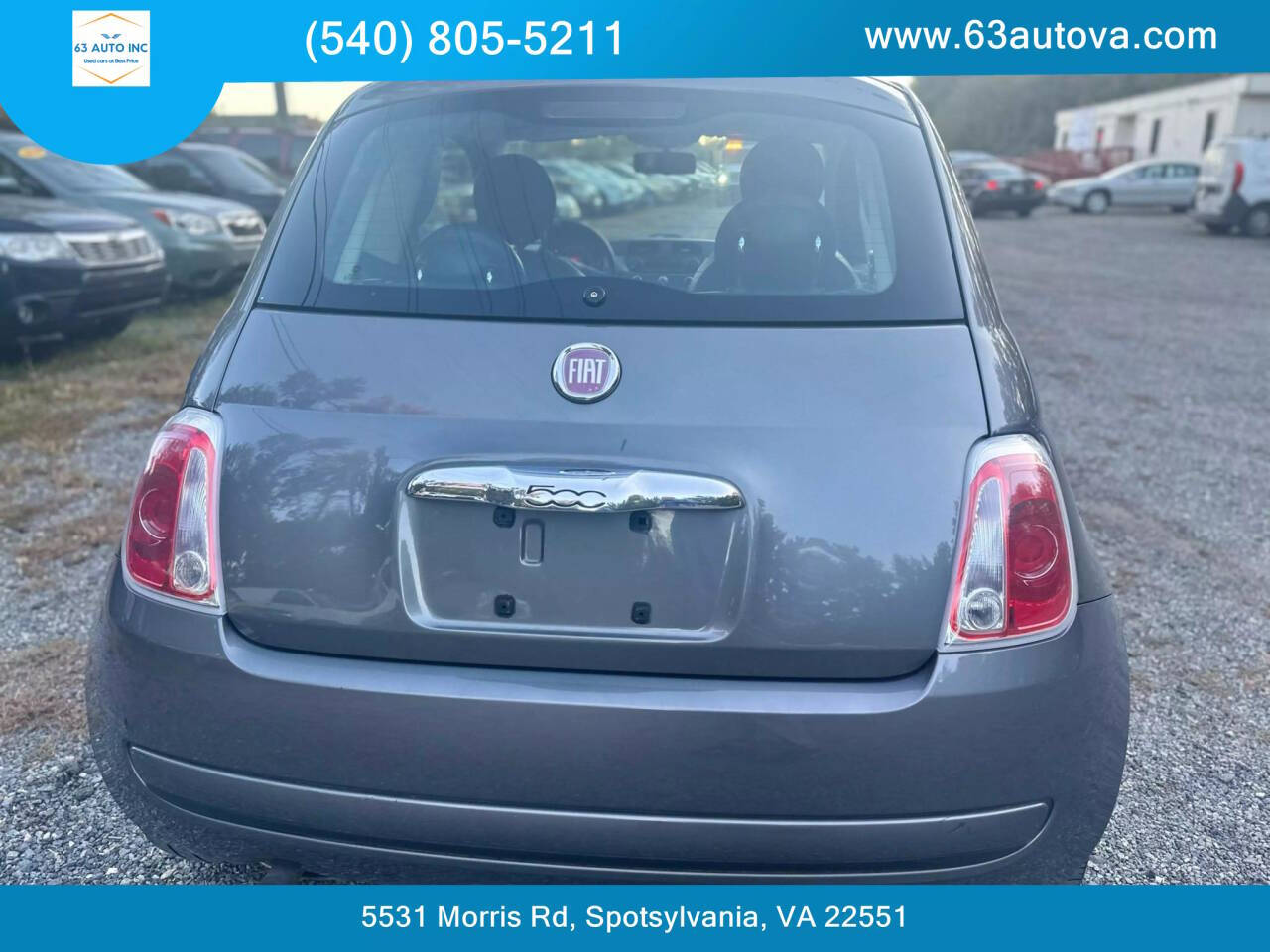 2012 FIAT 500 for sale at 63 Auto Inc in Spotsylvania, VA