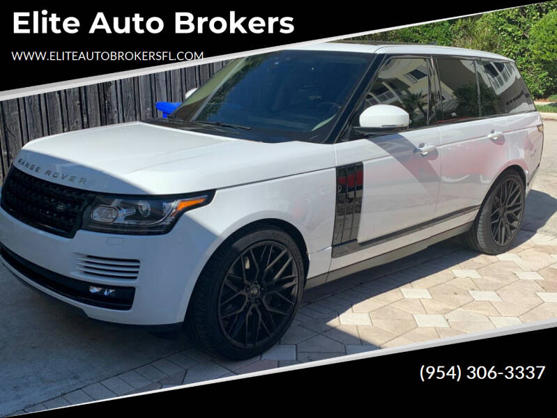 2017 Land Rover Range Rover for sale at Elite Auto Brokers in Oakland Park FL