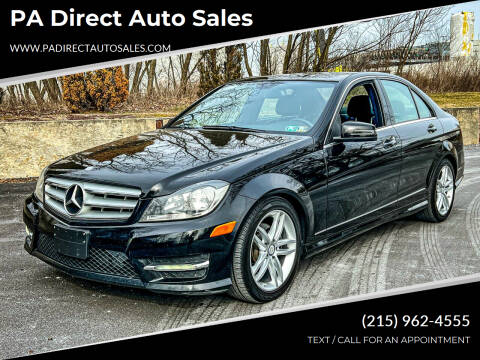 2013 Mercedes-Benz C-Class for sale at PA Direct Auto Sales in Levittown PA