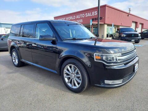 2014 Ford Flex for sale at Credit World Auto Sales in Fresno CA