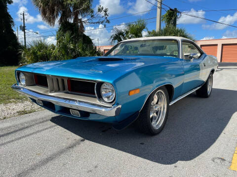 1974 Plymouth Cuda for sale at American Classics Autotrader LLC in Pompano Beach FL