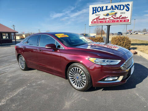 2017 Ford Fusion for sale at Holland's Auto Sales in Harrisonville MO