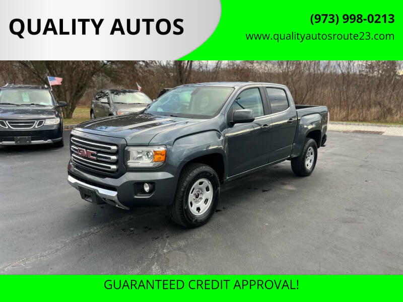 2015 GMC Canyon for sale at QUALITY AUTOS in Hamburg NJ