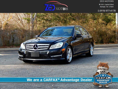 2013 Mercedes-Benz C-Class for sale at Zed Motors in Raleigh NC