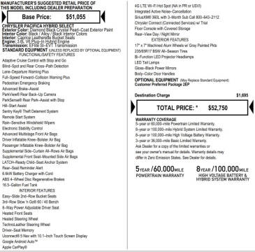 2024 Chrysler Pacifica Plug-In Hybrid Select