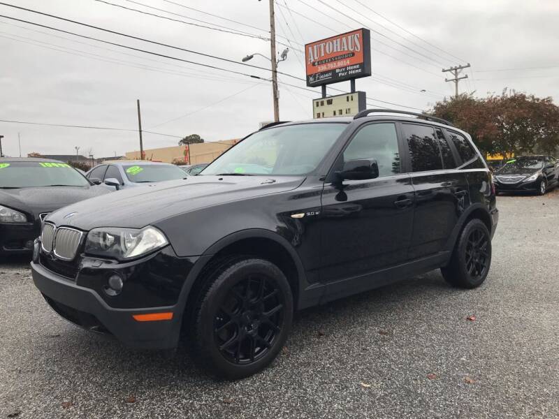 2008 BMW X3 for sale at Autohaus of Greensboro in Greensboro NC