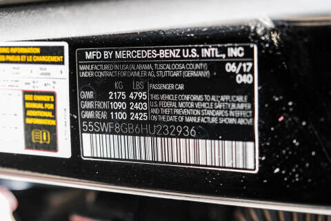 2017 Mercedes-Benz C-Class AMG C 63