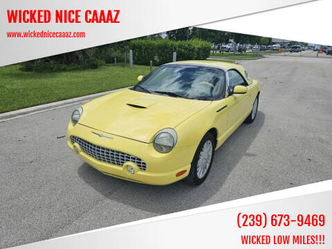 2002 Ford Thunderbird for sale at WICKED NICE CAAAZ in Cape Coral FL