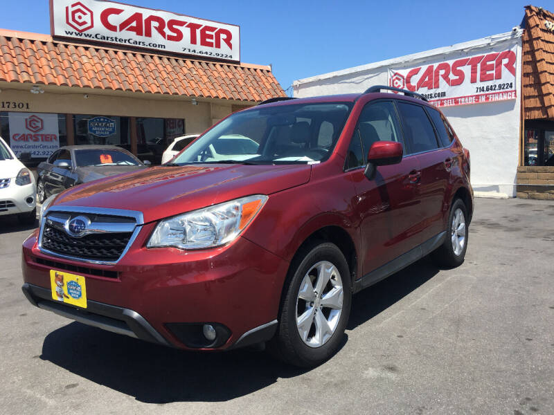 2014 Subaru Forester for sale at CARSTER in Huntington Beach CA