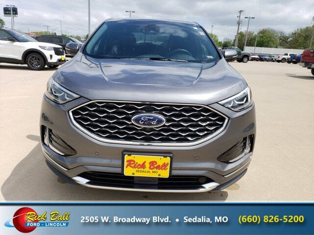 Used 2022 Ford Edge Titanium with VIN 2FMPK4K97NBA11591 for sale in Sedalia, MO