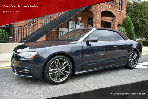 2013 Audi A5 for sale at Apex Car & Truck Sales in Apex NC