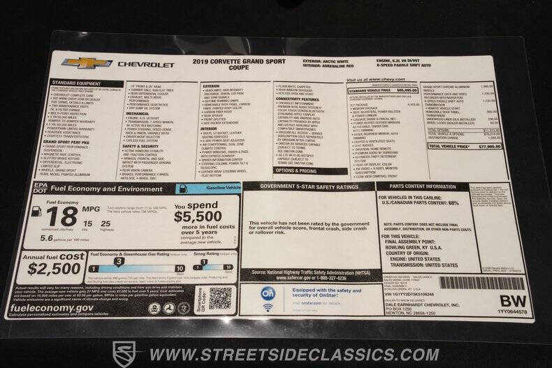 2019 Chevrolet Corvette Grand Sport