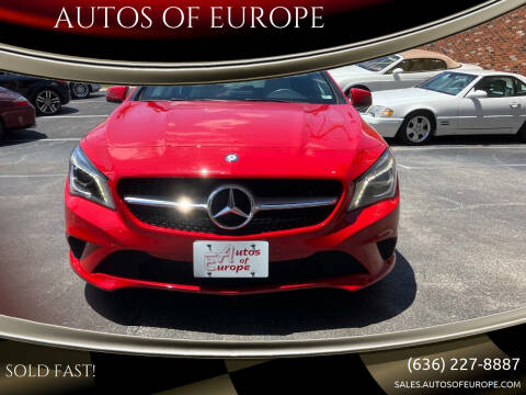 2016 Mercedes-Benz CLA for sale at AUTOS OF EUROPE in Manchester MO