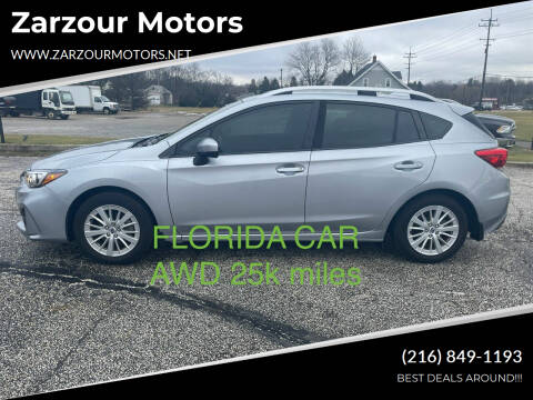 2018 Subaru Impreza for sale at Zarzour Motors in Chesterland OH