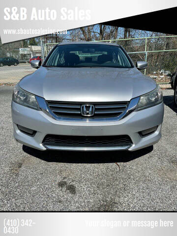 2014 Honda Accord for sale at S&B Auto Sales in Baltimore MD
