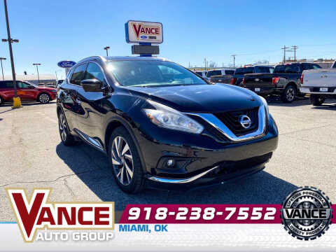 2017 Nissan Murano for sale at Vance Fleet Services in Guthrie OK