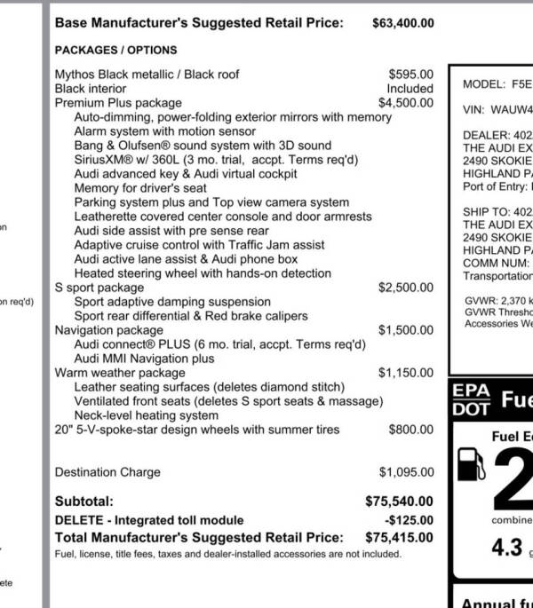 2023 Audi S5 3.0T quattro Premium Plus