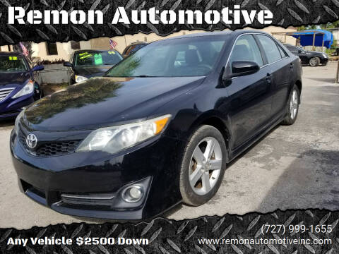 2013 Toyota Camry for sale at Remon Automotive in Saint Petersburg FL