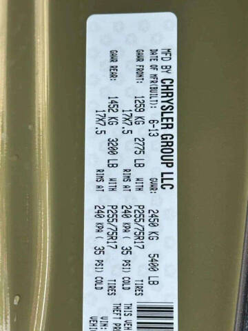 2013 Jeep Wrangler Unlimited Sport