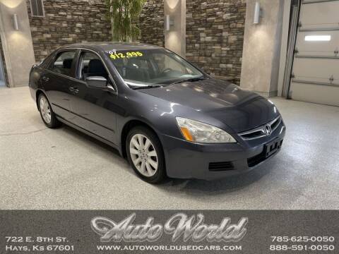 2007 Honda Accord for sale at Auto World Used Cars in Hays KS