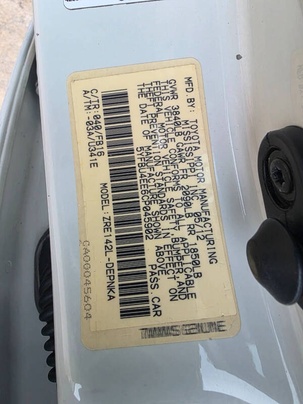 2012 Toyota Corolla LE