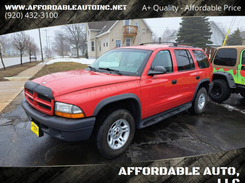 2003 Dodge Durango for sale at AFFORDABLE AUTO, LLC in Green Bay WI