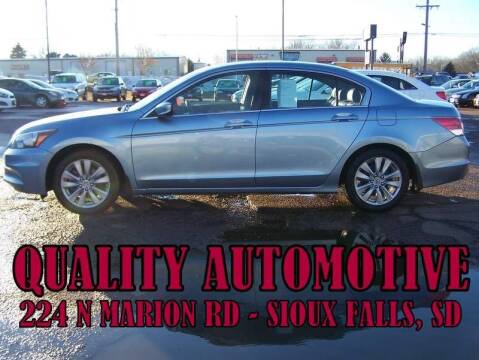 2012 Honda Accord for sale at Quality Automotive in Sioux Falls SD