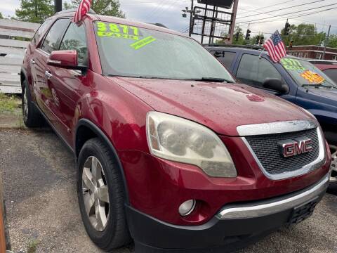 2010 GMC Acadia for sale at Klein on Vine in Cincinnati OH