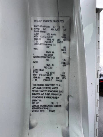 2012 Chevrolet Express 3500