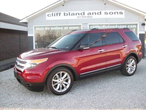 2013 Ford Explorer for sale at Cliff Bland & Sons Used Cars in El Dorado Springs MO