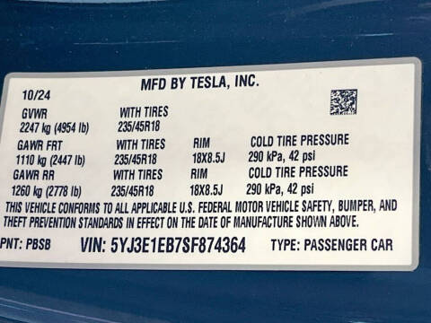 2025 Tesla Model 3 Long Range