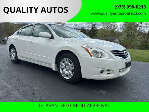 2012 Nissan Altima for sale at QUALITY AUTOS in Hamburg NJ
