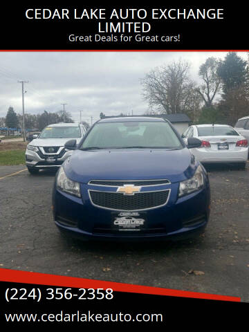 2012 Chevrolet Cruze for sale at CEDAR LAKE AUTO EXCHANGE LIMITED in Round Lake Beach IL