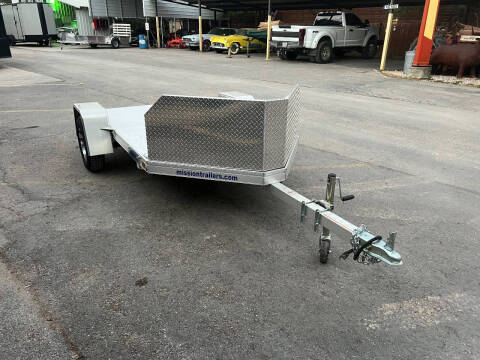 2024 ALCOM 5'X8 MOTORCYCLE TRAILER for sale at Trophy Trailers in New Braunfels TX