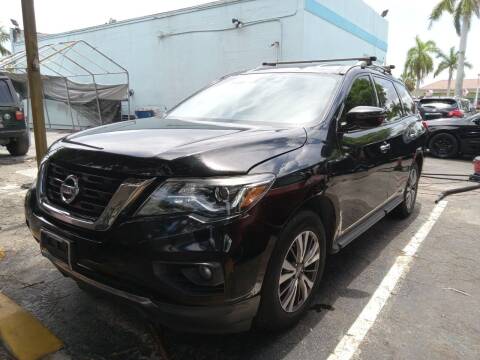 2017 Nissan Pathfinder for sale at Blue Lagoon Auto Sales in Plantation FL