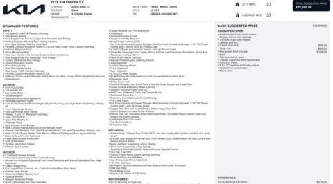 2019 Kia Optima EX