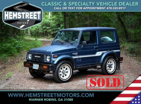 1986 Suzuki Samurai for sale at Hemstreet Motors in Warner Robins GA