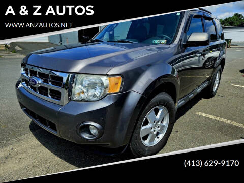 2012 Ford Escape for sale at A & Z AUTOS in Westfield MA