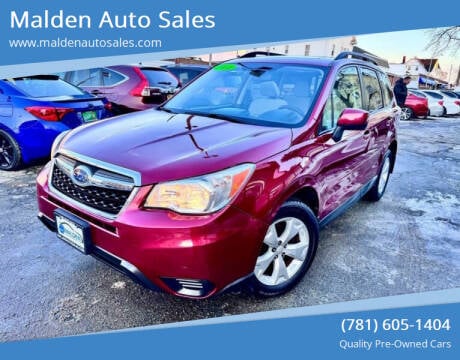 2014 Subaru Forester for sale at Malden Auto Sales in Malden MA