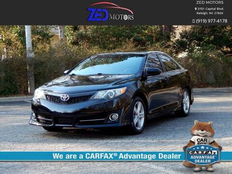 2014 Toyota Camry for sale at Zed Motors in Raleigh NC