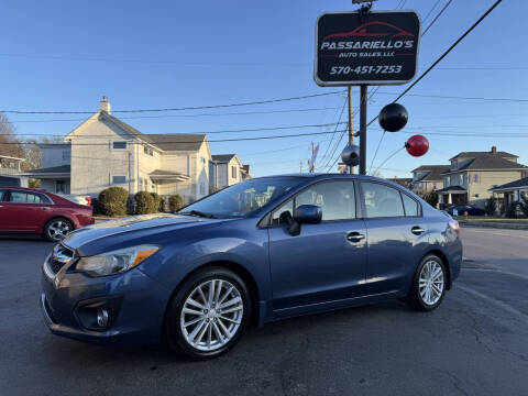 2012 Subaru Impreza for sale at Passariello's Auto Sales LLC in Old Forge PA