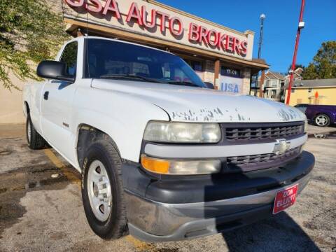 2001 Chevrolet Silverado 1500 for sale at USA Auto Brokers in Houston TX