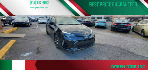 2017 Toyota Corolla for sale at Green Ride Inc in Nashville TN