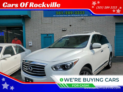 2013 Infiniti JX35 for sale at Cars Of Rockville in Rockville MD