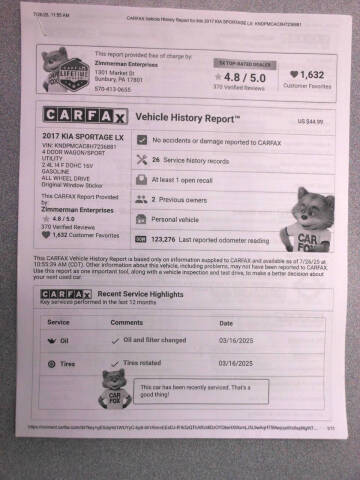 2017 Kia Sportage LX